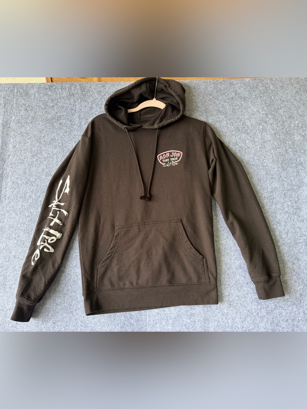 Ron Jon Black Graphic Pullover Hoodie